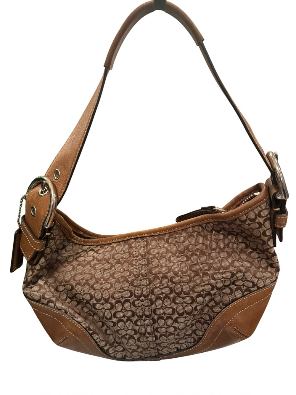 Coach Mini Soho Signature Hobo - Y2K - Brown Mini C’s EUC